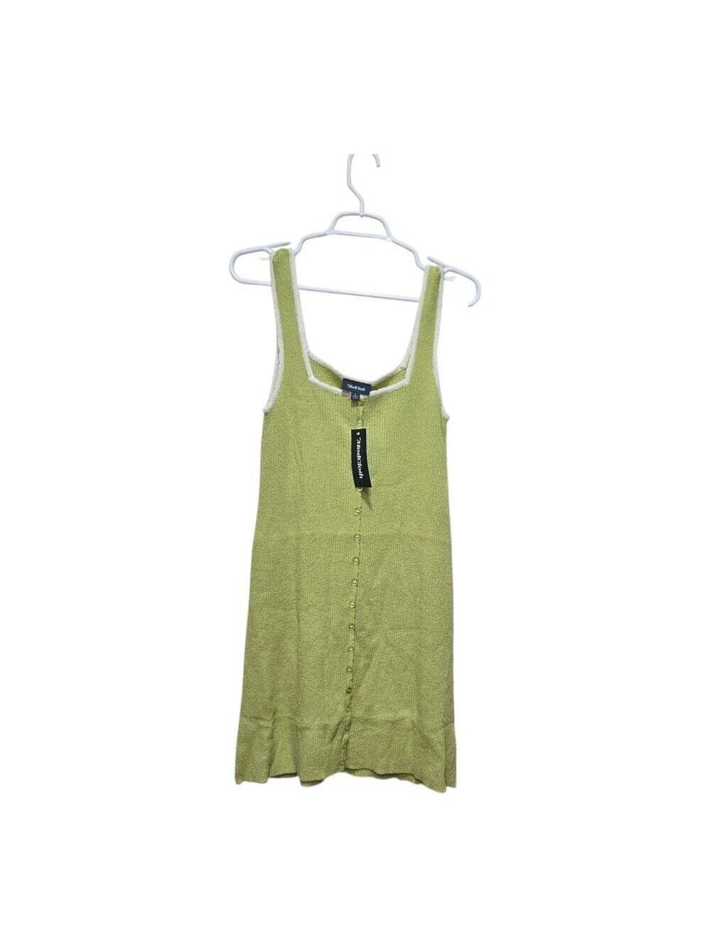 ModCloth Matcha Green Knit Dress Large Cottagecore NWT